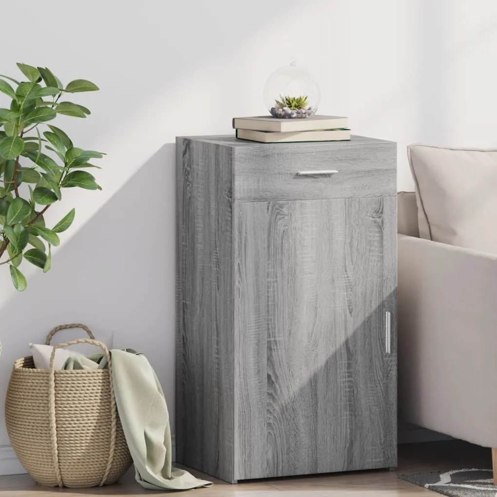 vidaXL Dulap, gri sonoma, 50x42,5x93 cm, lemn prelucrat