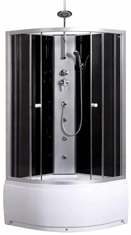 Cabină de duș cu hidromasaj Karolina 80 cu tavă adâncă