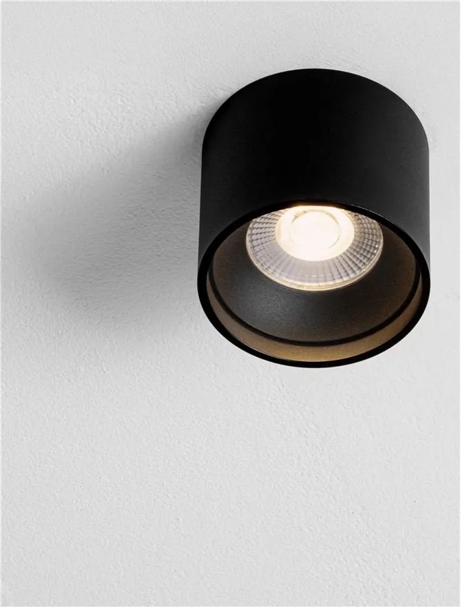Spot LED aplicat diametru 11cm ANETO negru, NVL-9030772
