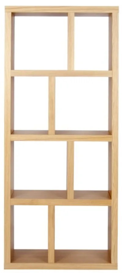 Bibliotecă în culoare naturală cu aspect de lemn de stejar 70x159 cm Berlin – TemaHome