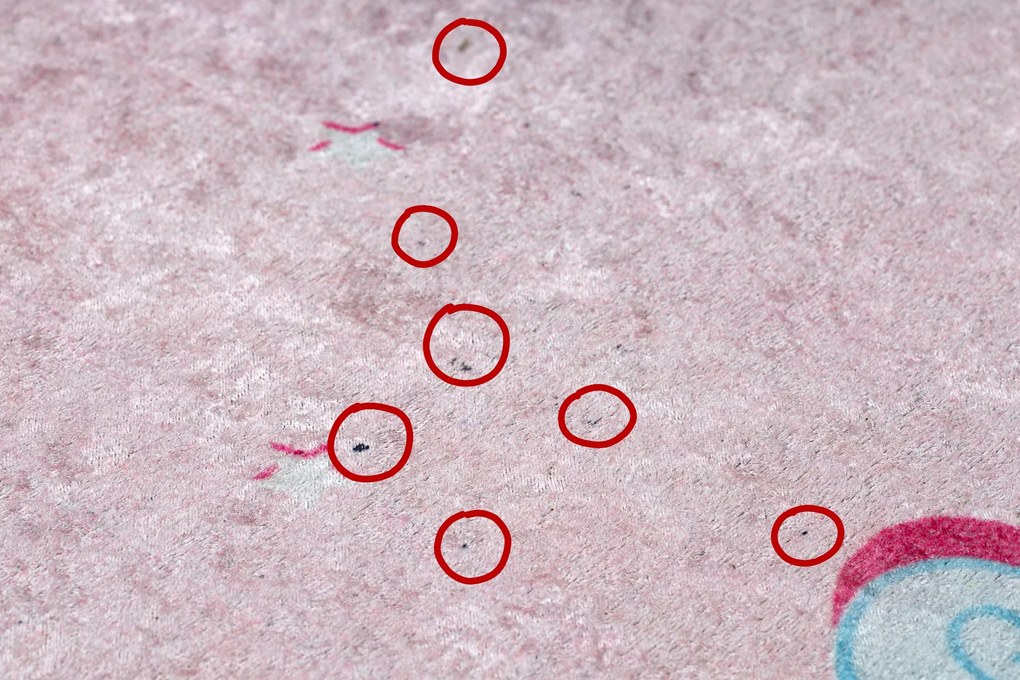 JUNIOR 51855.804 covor lavabil Inorog, nori pentru copii anti-alunecare - roz - SECUNDAR-COTATI PRODUSUL