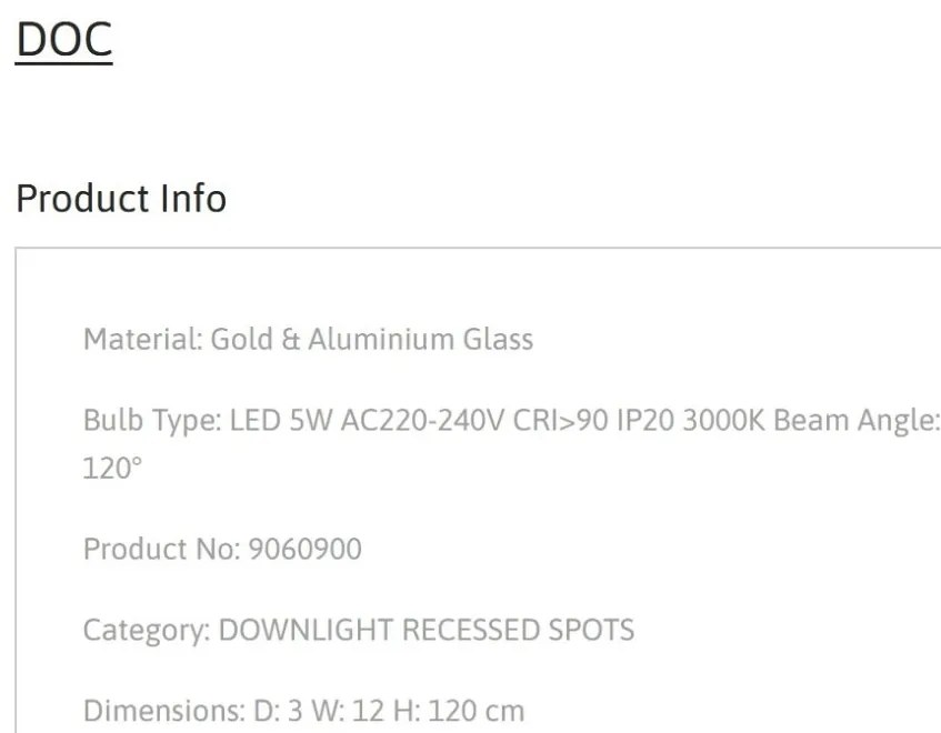 Pendul LED design modern minimalist DOC auriu