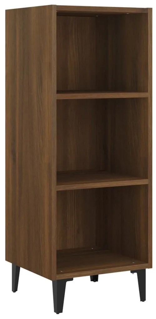 817425 vidaXL Servantă, stejar maro, 34,5x32,5x90 cm, lemn prelucrat