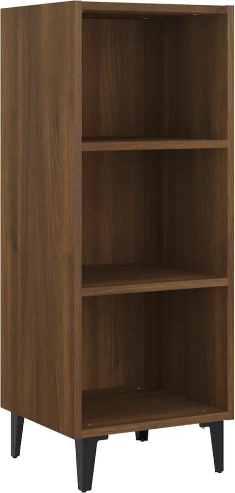 vidaXL Servantă, stejar maro, 34,5x32,5x90 cm, lemn prelucrat