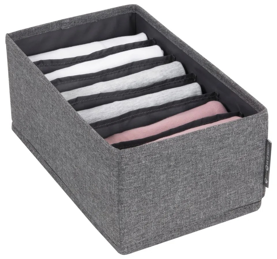 Organizator de sertare cu compartimente Bigso Box of Sweden Drawer, 16,5 x 11 cm, gri