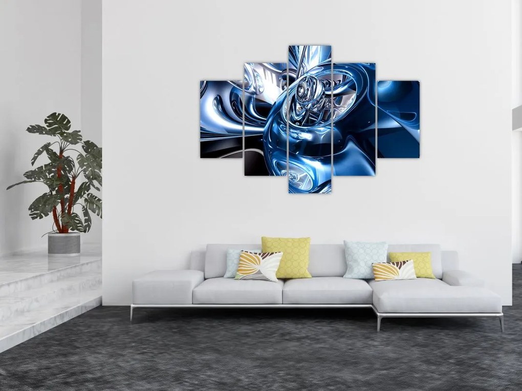 Tablou cu abstracție - cercuri (150x105 cm)