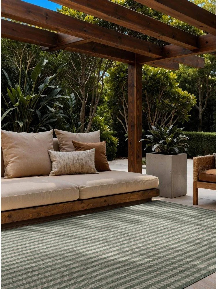 Covor pentru exterior și interior verde/crem 120x170 cm Haringey Linley – Ted Baker