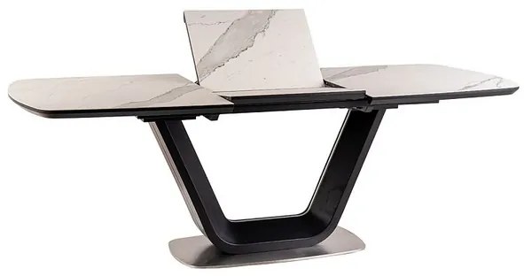 Masa de bucaterie Avery II 160 × 90 cm, neagra