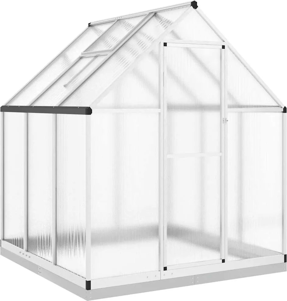 vidaXL Sere cu cadru de bază, argintiu, 169x169x202 cm, aluminiu