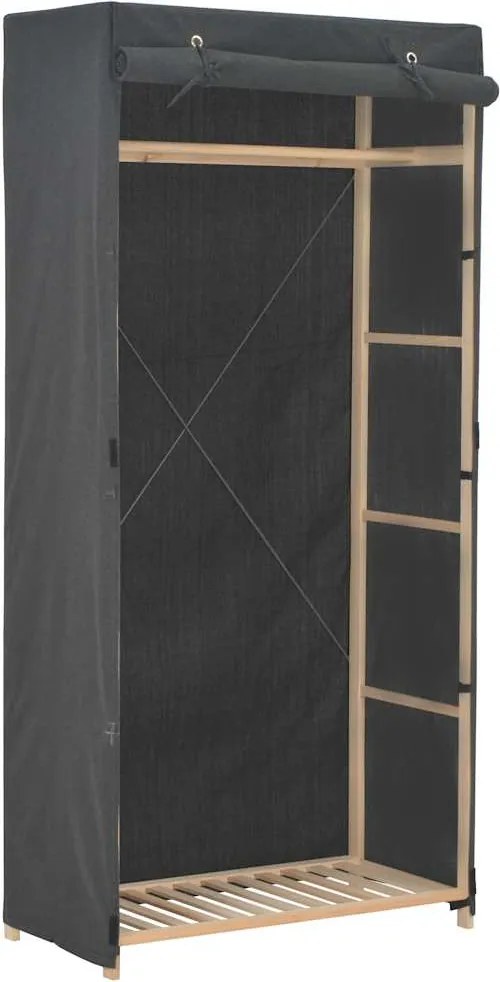 vidaXL Șifonier, gri, 79 x 40 x 170 cm, material textil