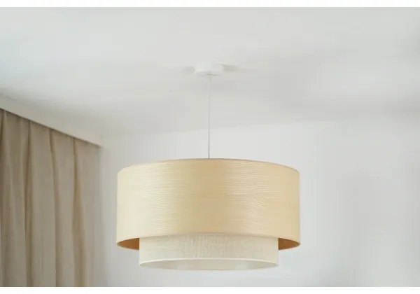 Brilagi - Lustr ARIZONA BOHO 1xE27/15W/230V pr. 60 cm bej/alb