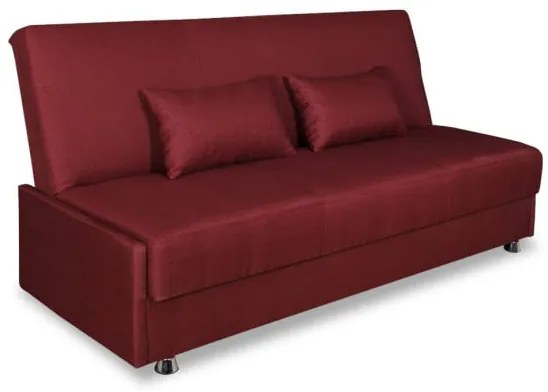 Canapea Extensibila Cu Lada Depozitare Ischia, Rosu, 202 x 88 x 94 Cm