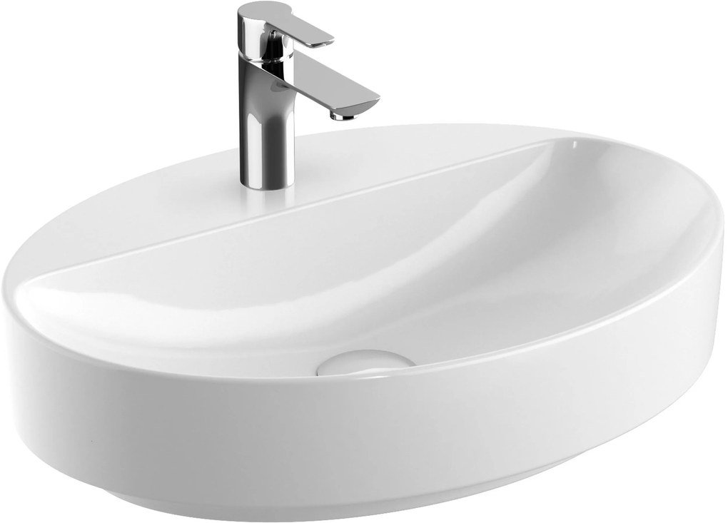 Geberit Variform lavoar 60x45 cm oval mobilier-de blat alb 500.773.00.2