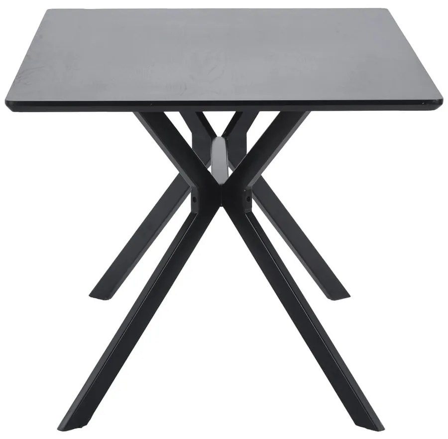 Masă dining WOOOD Bruno, 160 x 90 cm, negru