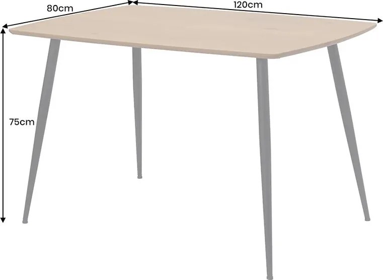 Masa dining APARTMENT 120cm stejar natur