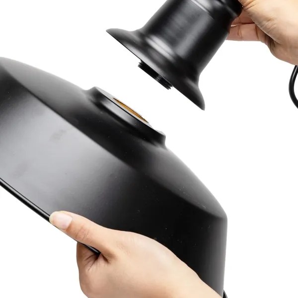 Lustră pe cablu Aigostar 1xE27/60W/230V negru