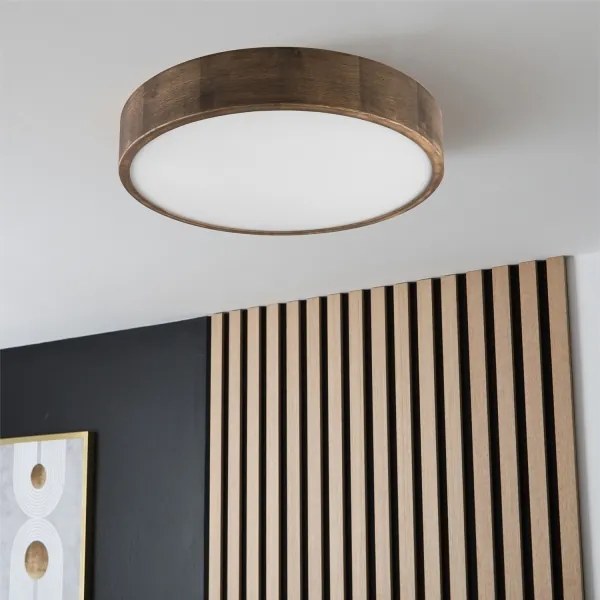 Plafonieră LED Brilagi CARVALHO 3xE27/60W/230V stejar nuc d. 47 cm