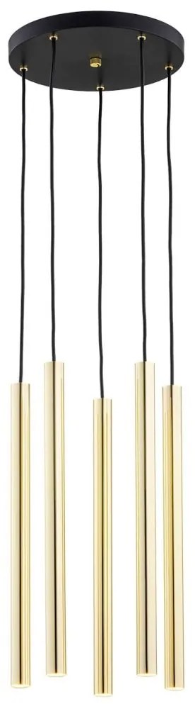Lustra cu 5 pendule design minimalist Sicilia plus alama