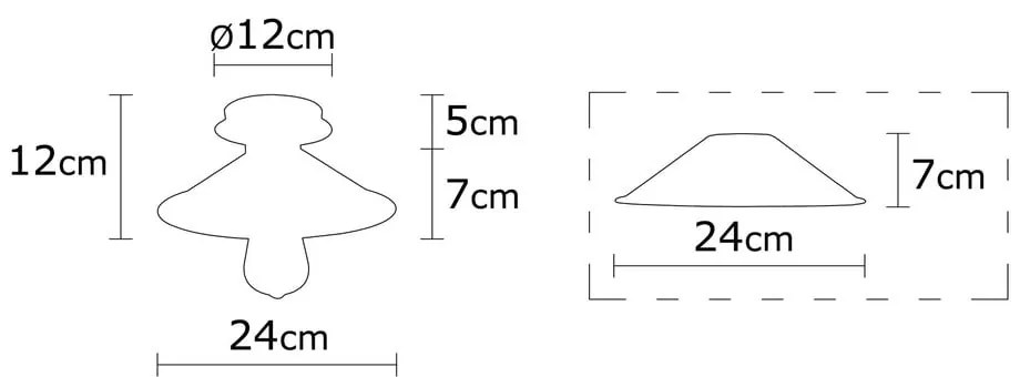 Plafonieră neagră cu abajur din metal ø 24 cm Berceste – Opviq lights