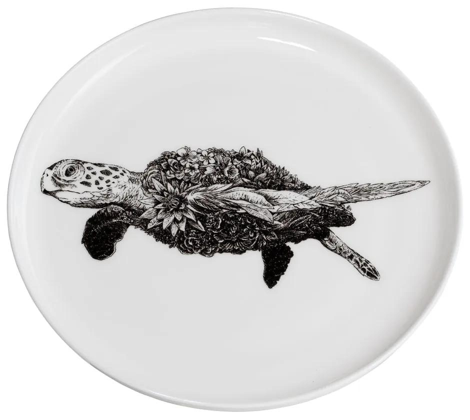 Farfurie din porțelan Maxwell &amp; Williams Marini Ferlazzo Sea Turtle, ø 20, alb cm