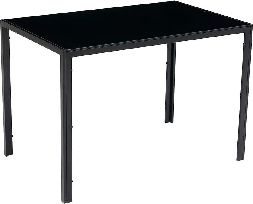 Set de dining 4x scaune + masă Catini AUSTIN - Negru