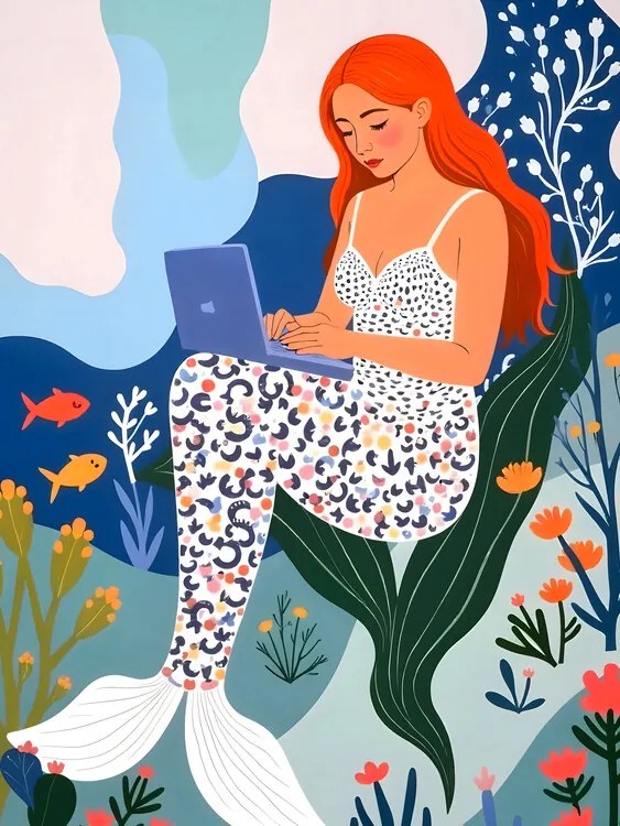 Ilustrație Work From Home, Uma Gokhale