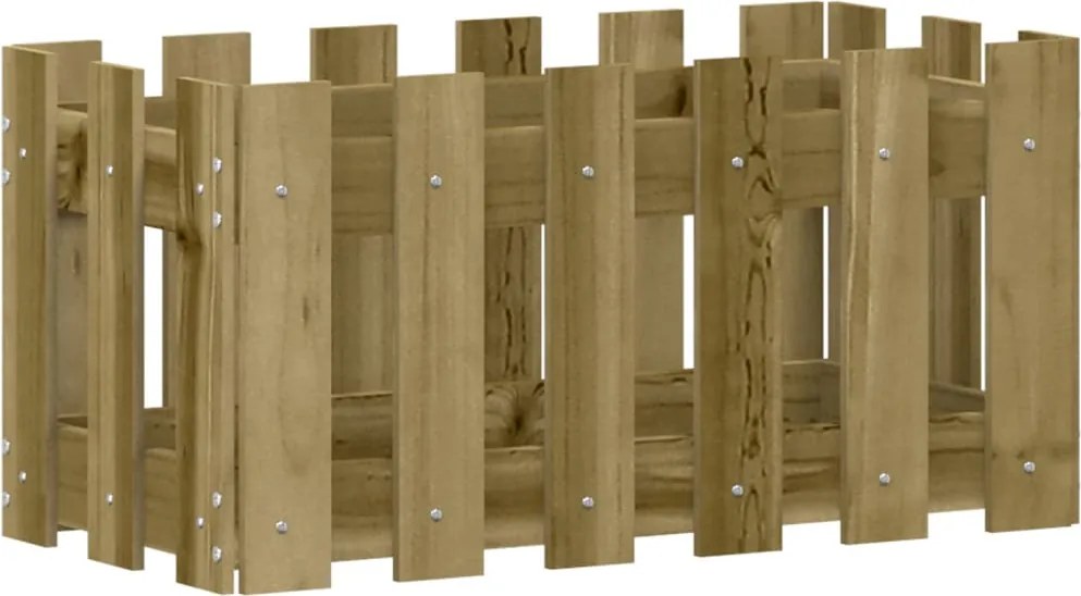 vidaXL Jardinieră grădină design gard 60x30x30cm lemn de pin impregnat