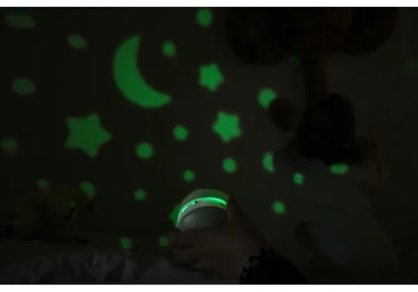 Beaba PIXIE - Proiector muzical USB/5V, 1300 mAh, verde