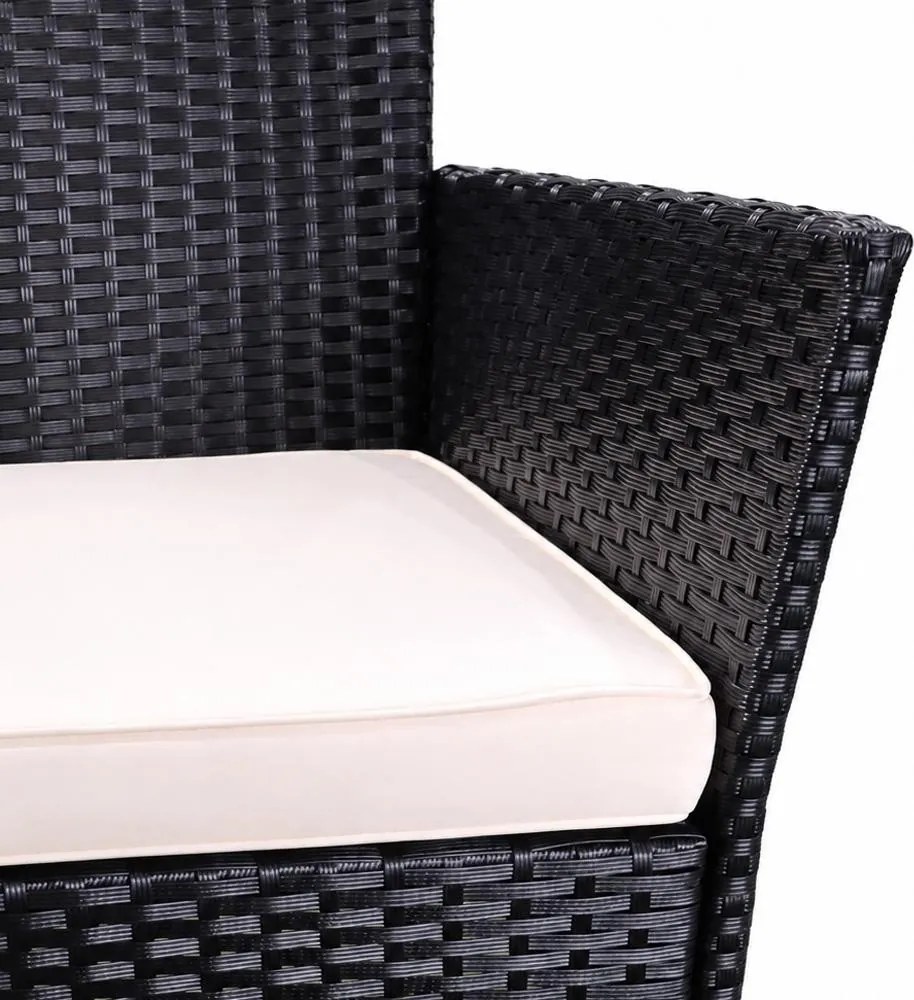 Set mobilier de grădină 3 piese Avenberg STELLA Negru