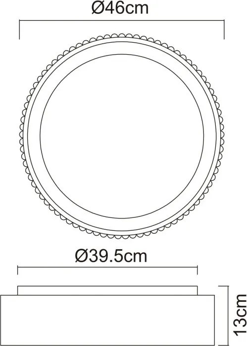 Plafoniera LED design circular KEMP