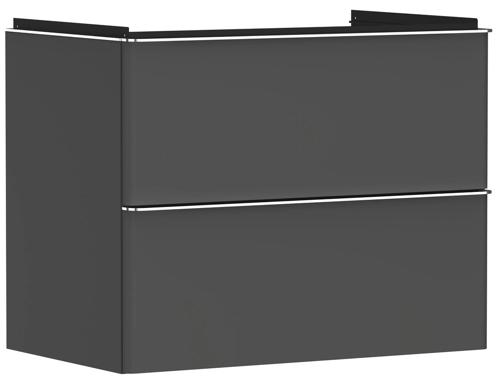 Hansgrohe Xelu Q dulap 78x49.5x60.5 cm sub chiuveta pe perete gri-crom 54028000