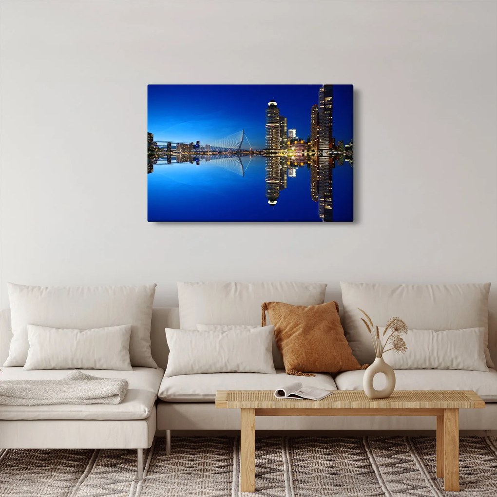 Tablou - Rotterdam nocturn (90x60 cm)