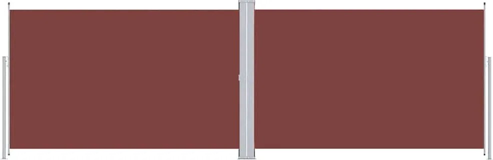 vidaXL Copertină laterală retractabilă, maro, 220x600 cm