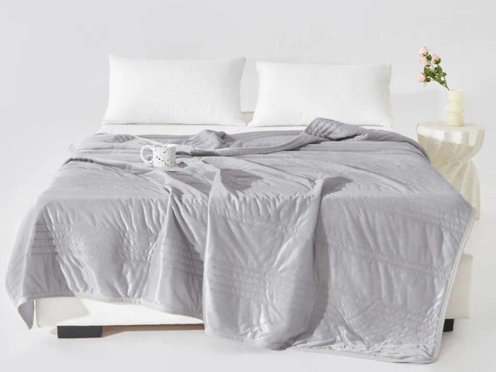 Pilota de vara racoritoare CELIA, gri Dimensiune: 140 x 200 cm