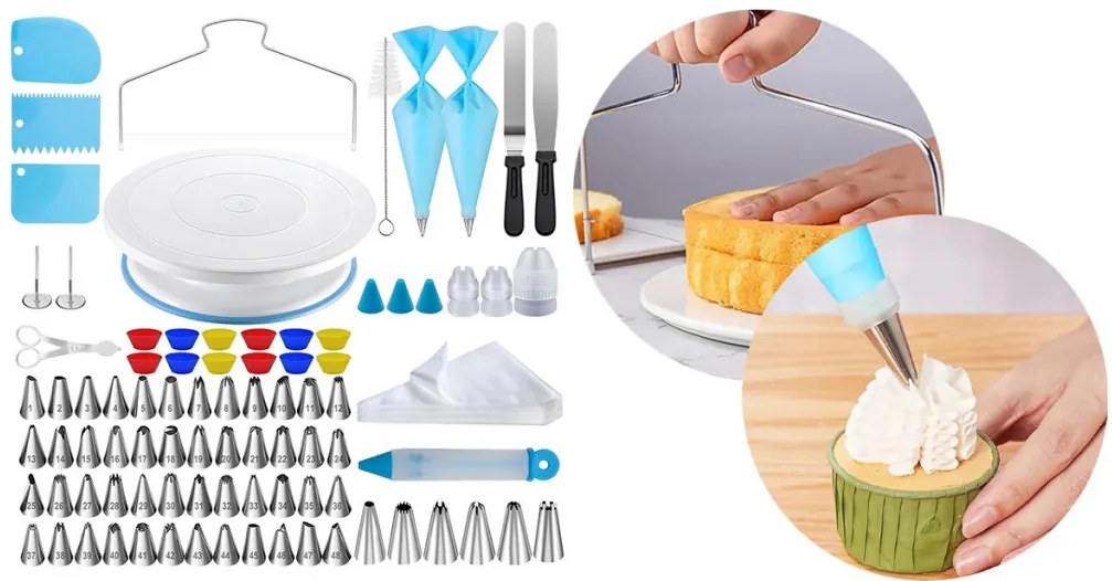 Set pentru decorarea torturilor din 150 piese