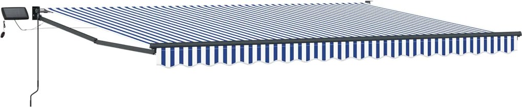 vidaXL Marchiză retractabilă manuală cu led-uri 4,5 × 3 m