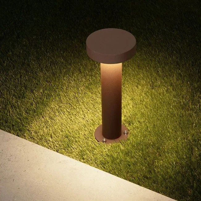 Stalp exterior IP65 LED 2700K GONG corten H-30cm