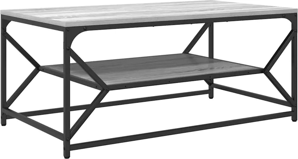 vidaXL Masă de cafea Gri Sonoma 90 x 50 x 40 cm