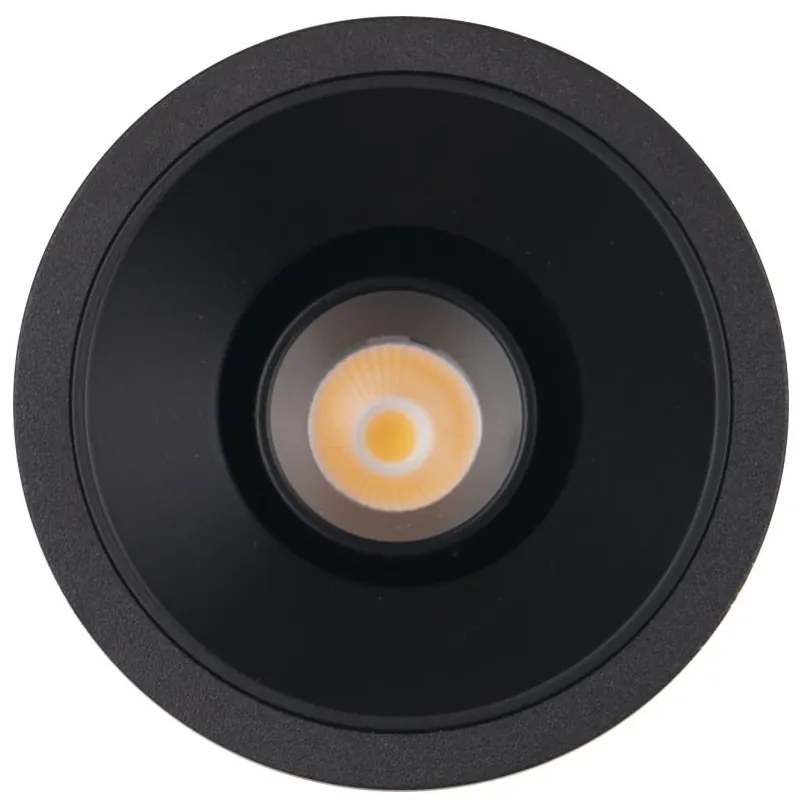 Spot LED incastrabil GALEXO H0106 negru cu inel negru