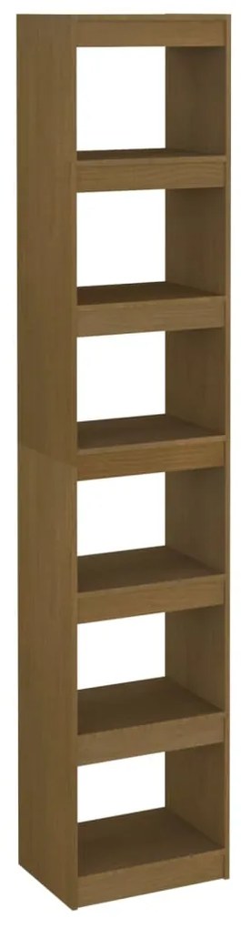 808156 vidaXL Bibliotecă/Separator cameră, maro miere, lemn masiv de pin