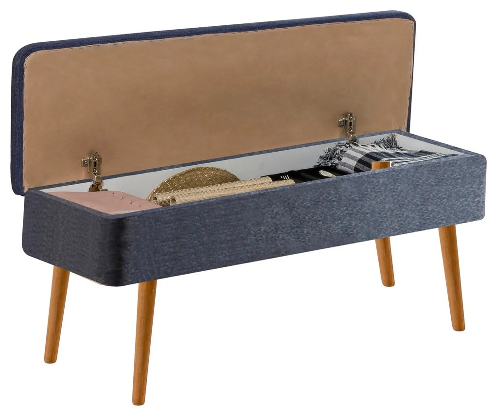 Set mobilier sufragerie Vlasta 2 (pin atlantic + albastru închis) (pentru 6 persoane). 1073073