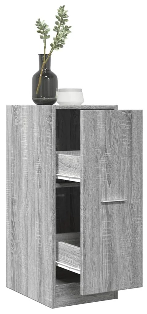 vidaXL Dulap de farmacie, sonoma gri, 30x41x77,5 cm, lemn prelucrat