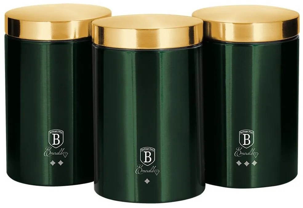 Set 3 recipiente Emerald Berlinger Haus BH 6272