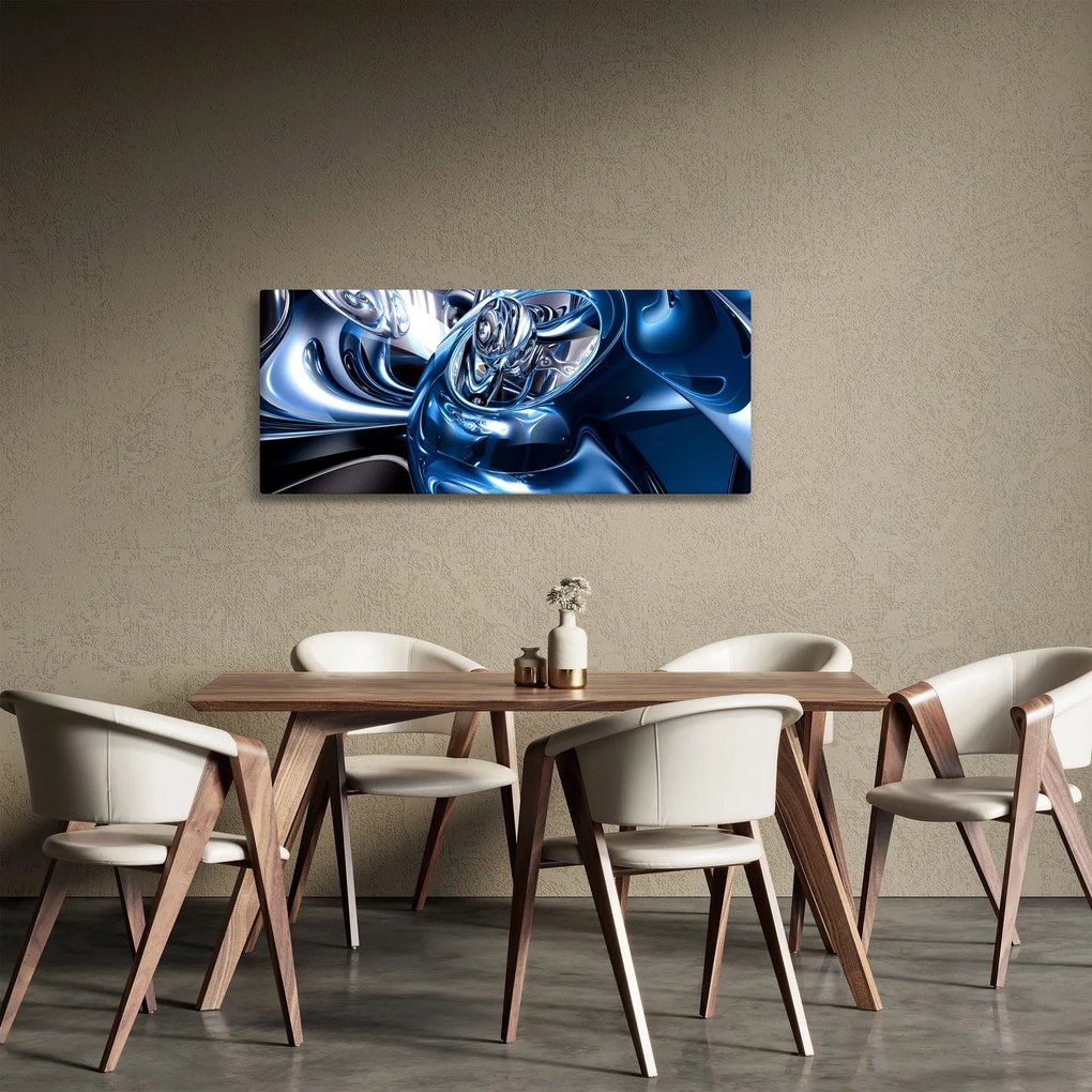 Tablou cu abstracție - cercuri (120x50 cm)