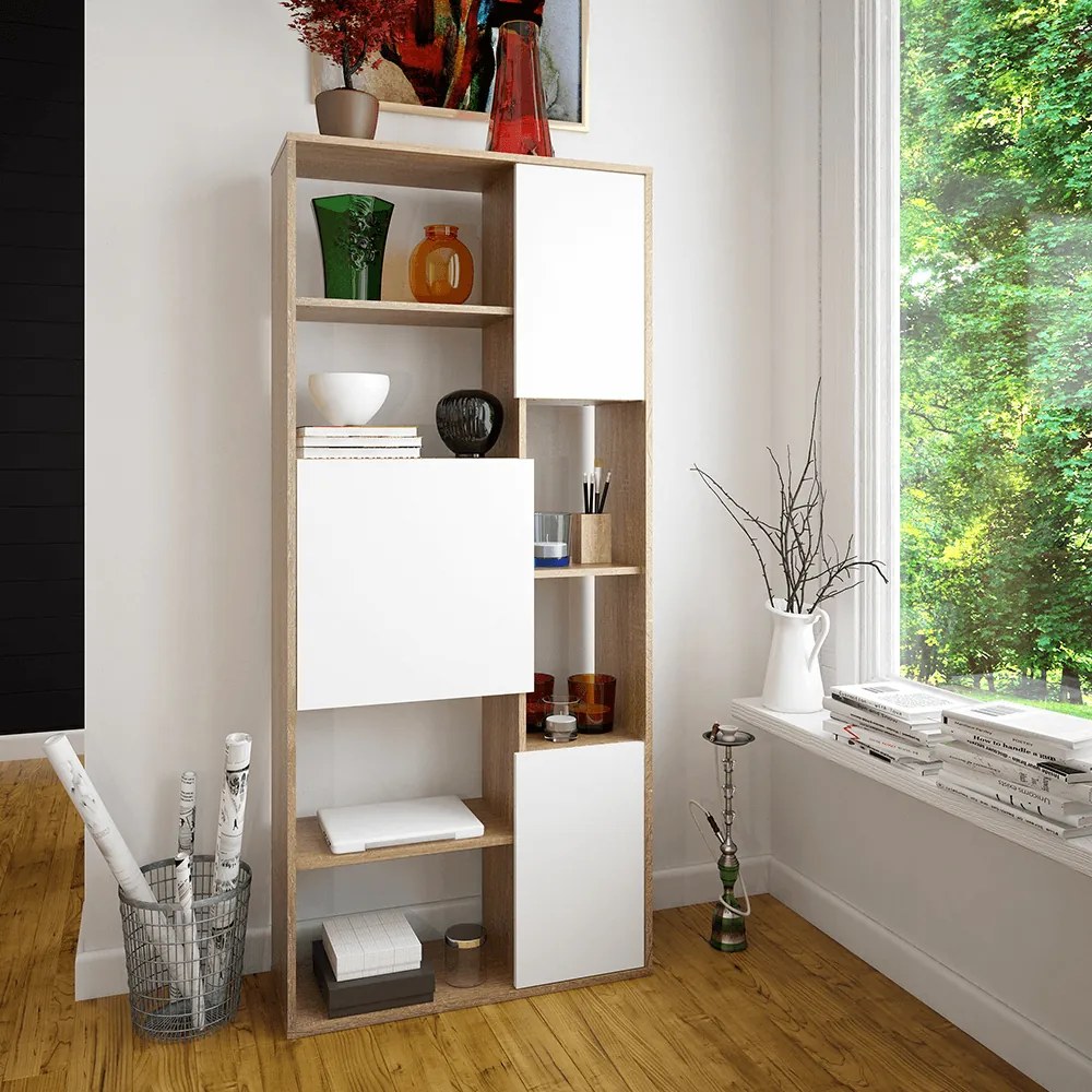 Raft Umini (stejar sonoma + alb). 1016643