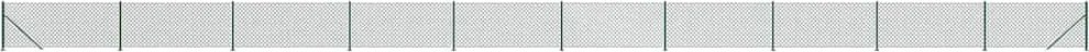 vidaXL Gard plasă de sârmă cu bordură, verde, 1,1x25 m
