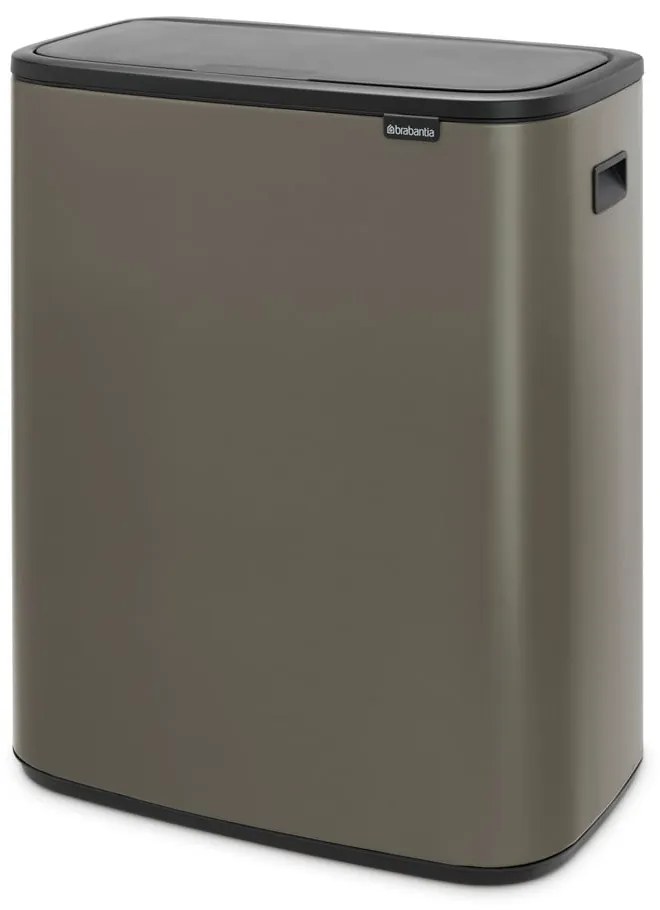 Coș de gunoi gri cu senzori de atingere din oțel 60 l Bo Touch Bin – Brabantia