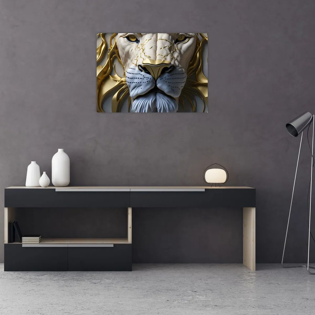 Tablou - Cap de Leu (70x50 cm)