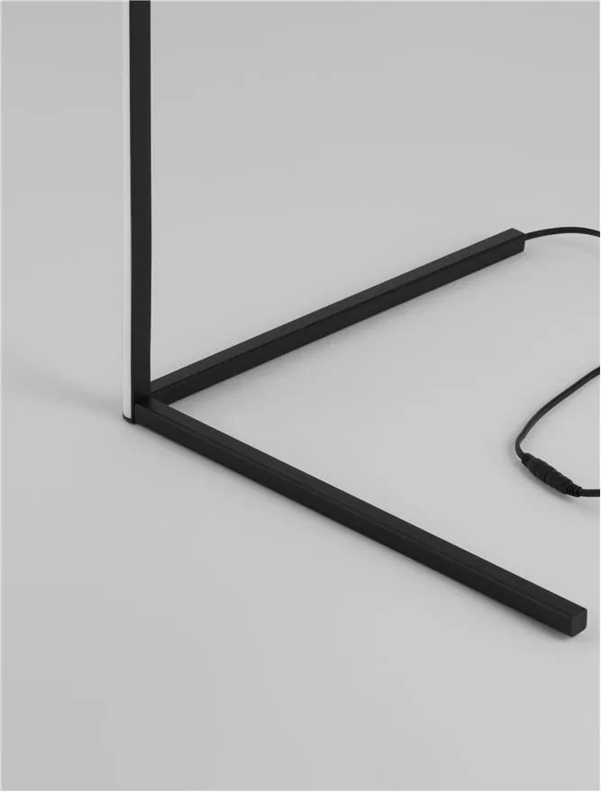 Lampadar LED design modern liniar V-LINE negru