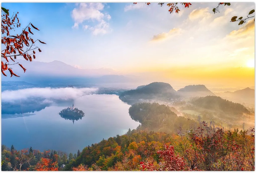 Tablou - Lacul Bled (90x60 cm)